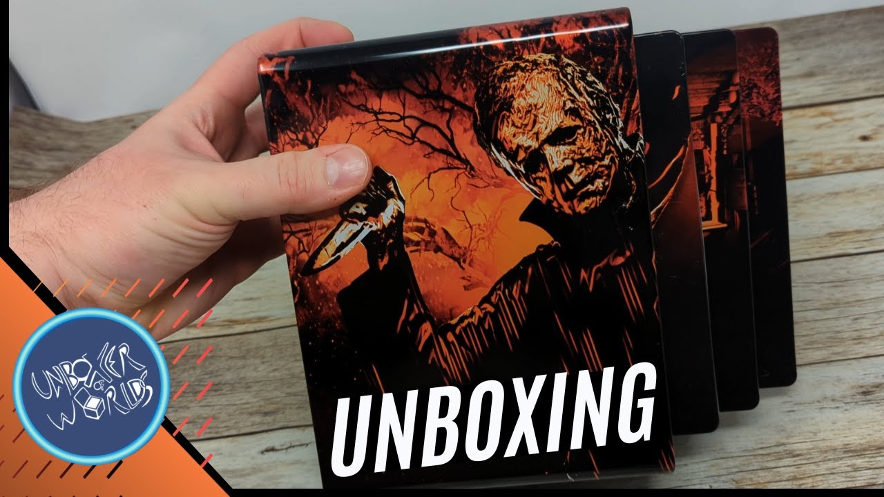 Michael Myers in Glorious 4K! Blumhouse Halloween Trilogy 4k SteelBook Collection Unboxing!
