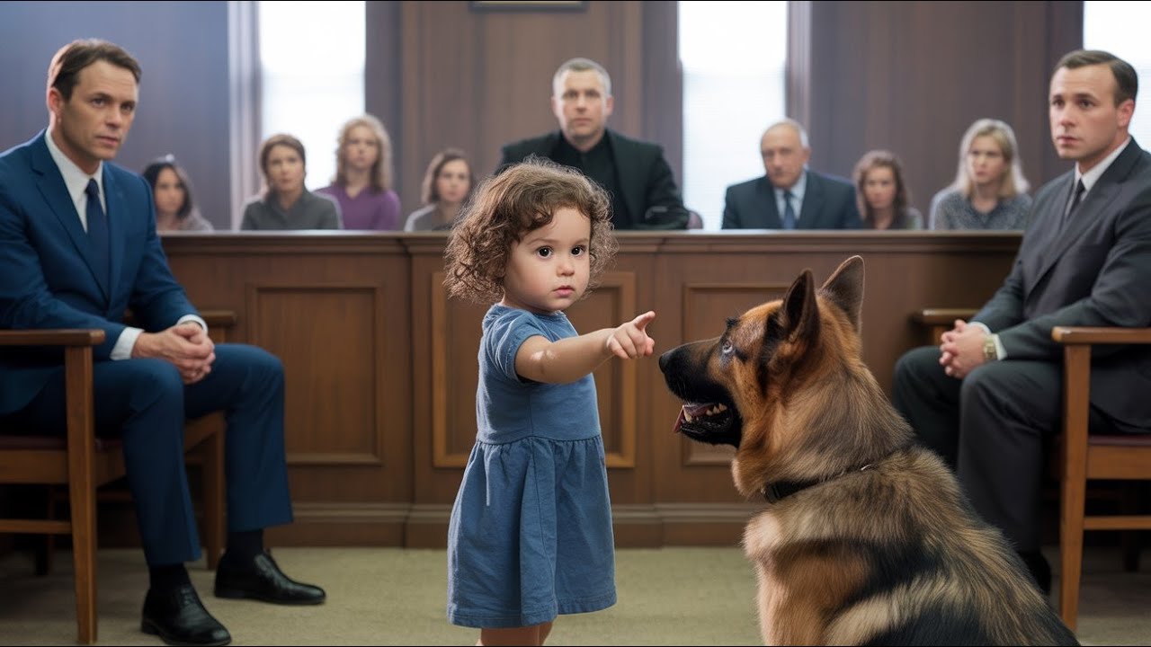 Courtroom Goes Silent When a 3-Year-Old Girl Points at the Police Dog