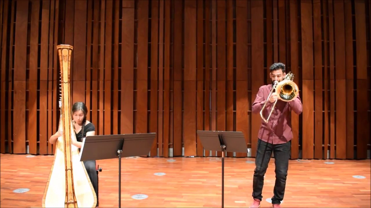 Camille Saint-Saens - The Swan for Bass Trombone and Harp