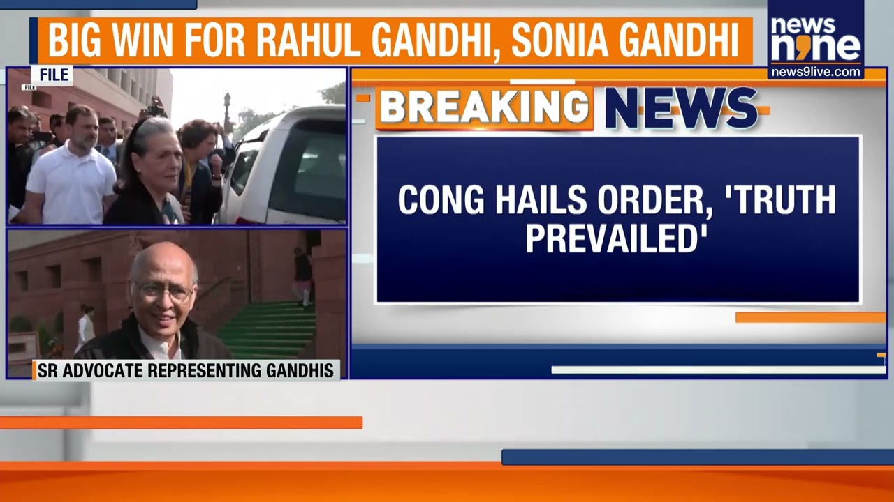 Big Relief for Gandhis: Court Declines ED Case Cognisance | National Herald Case | News9