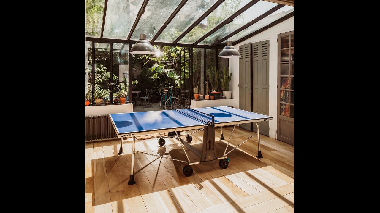 Cornilleau Sport 300 Indoor Table Tennis Table - Full Size 9ft Table