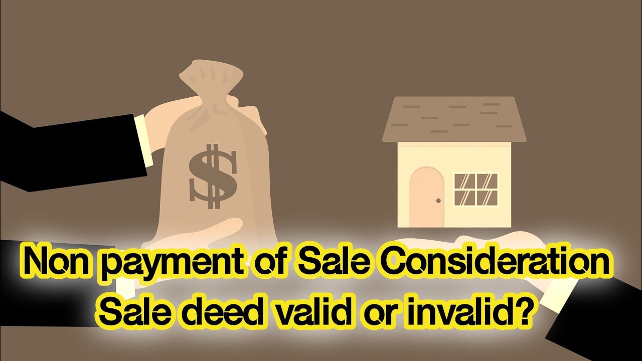 whether nonpayment of sale consideration, makes a sale invalid?