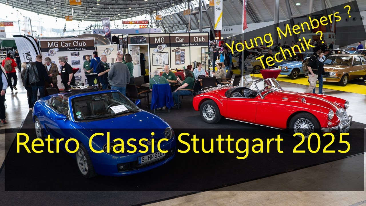Messestand mit Programm Retro Classic 2025 Stuttgart