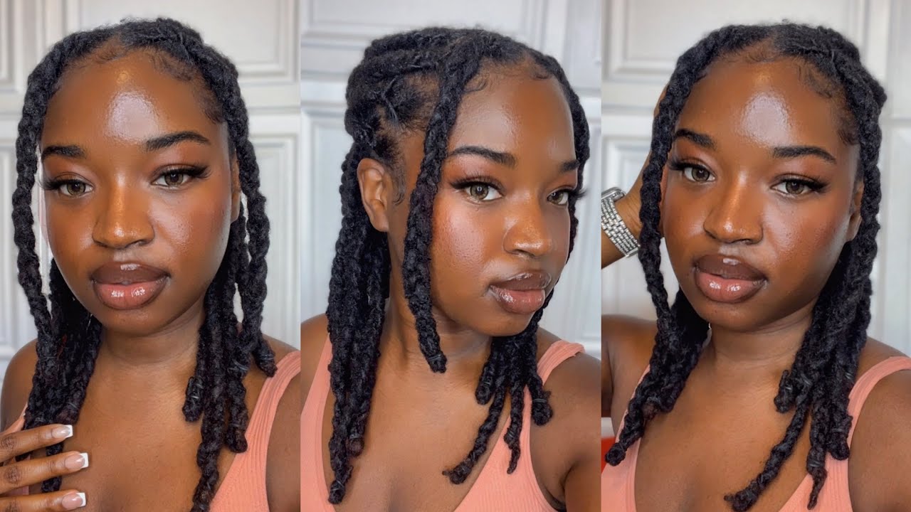 First Time Doing A Braid Retwist! | Retwist My Locs With Me! 🤎 | #KUWC