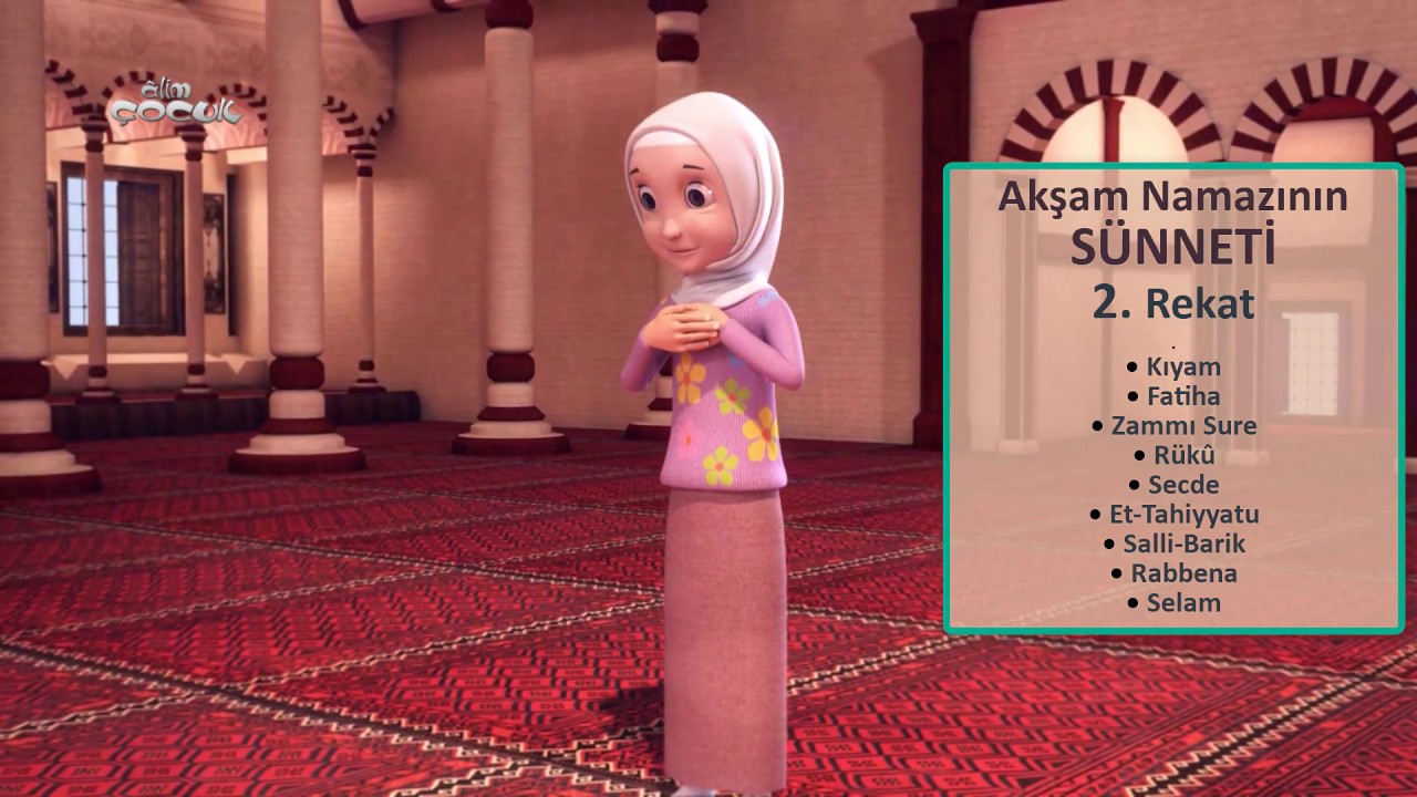 Akşam Namazı Nasıl Kılınır? (Kız)