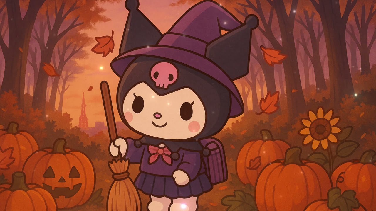 🎃Kuromi’s Witchy Autumn Evening🌙| Cute Dreamy Sanrio Lofi to Study & Unwind✨