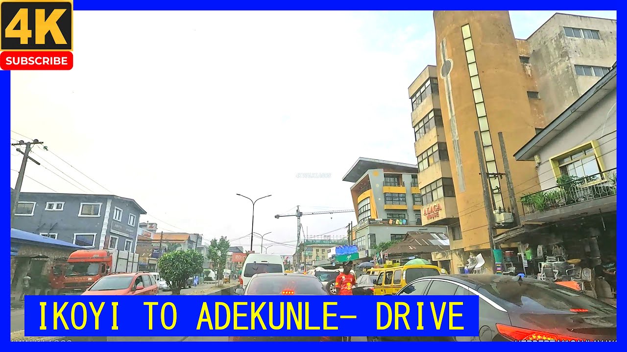 🇳🇬🚗 HEAVY TRAFFIC DRIVE: IKOYI to ADEKUNLE | 4K Lagos Nigeria 🇳🇬 | Rush Hour Madness!