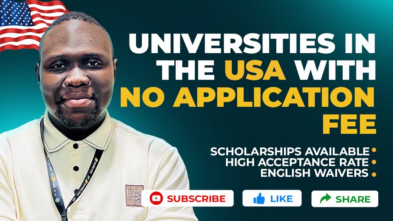 Universities in the USA with no application fee / Automatic Scholarships / No ACT/SAT / NO GMAT/GRE