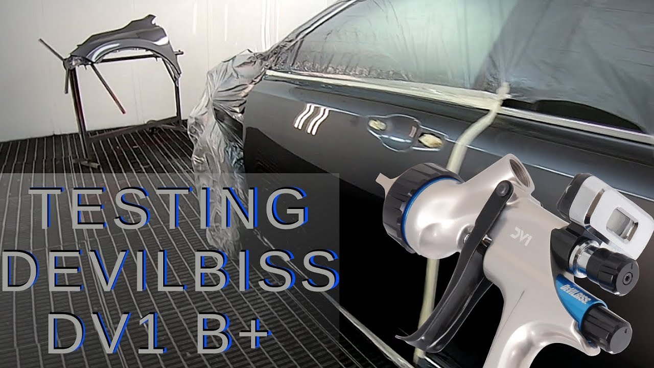 Testing Devilbiss DV1 B+ | Water base Cromax / Clear coat Lechler