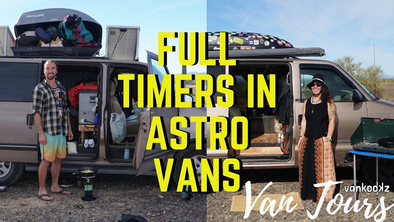 Dueling DIY Chevy Astro AWD vans | solo female traveler vs. solo male traveler | vanlife vantours
