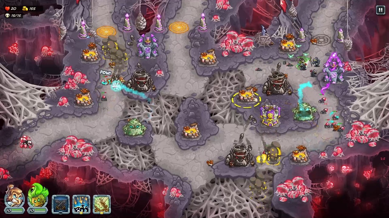 [Kingdom Rush 5: Alliance] 킹덤 러쉬 얼라이언스 기본영웅, 타워로 번식의 방 불가능 난이도
