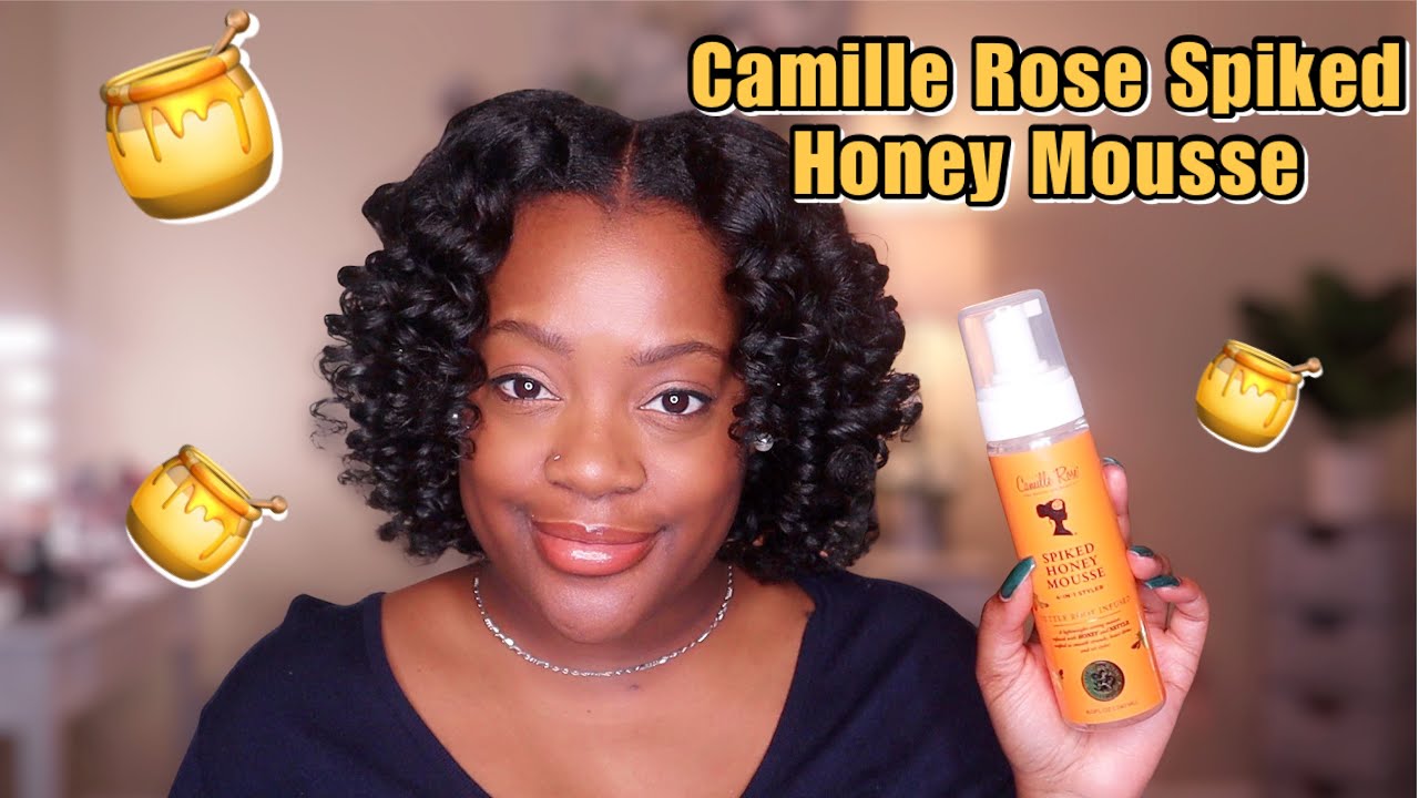 NEW! Camille Rose Spiked Honey Mousse Review | Perm Rod Set on Type 4 Hair