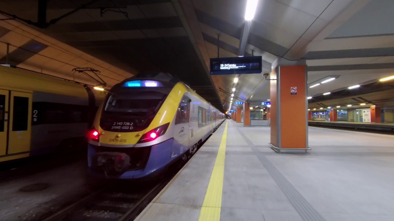 4K Kraków, Dworzec Główny 2/2. Kraków Main station.