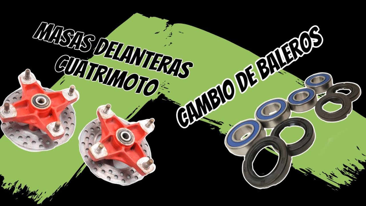 Cambio de baleros (ruedas delanteras) para masas delanteros de cuatrimoto Trx yfz raptor Ltz ltr