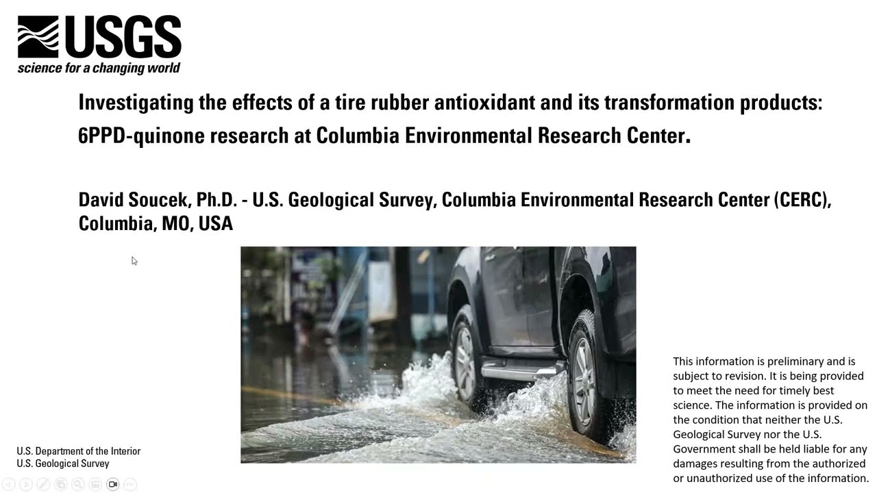 6PPD-q toxicity research at the USGS Columbia Environmental Research Center 6/17/2025