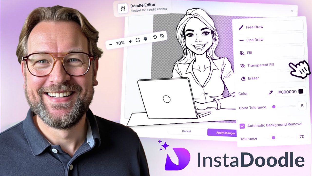 Обзор InstaDoodle 2024: создание профессиональных видео в стиле Doodle (полное руководство и демо...
