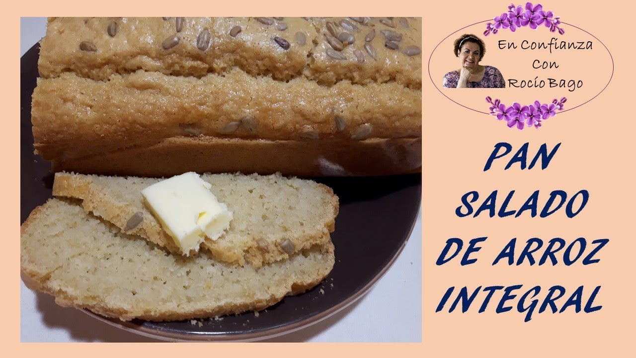 El mas delicioso PAN DE ARROZ INTEGRAL - sin gluten, sin harinas, en licuadora, exquisito, saludable