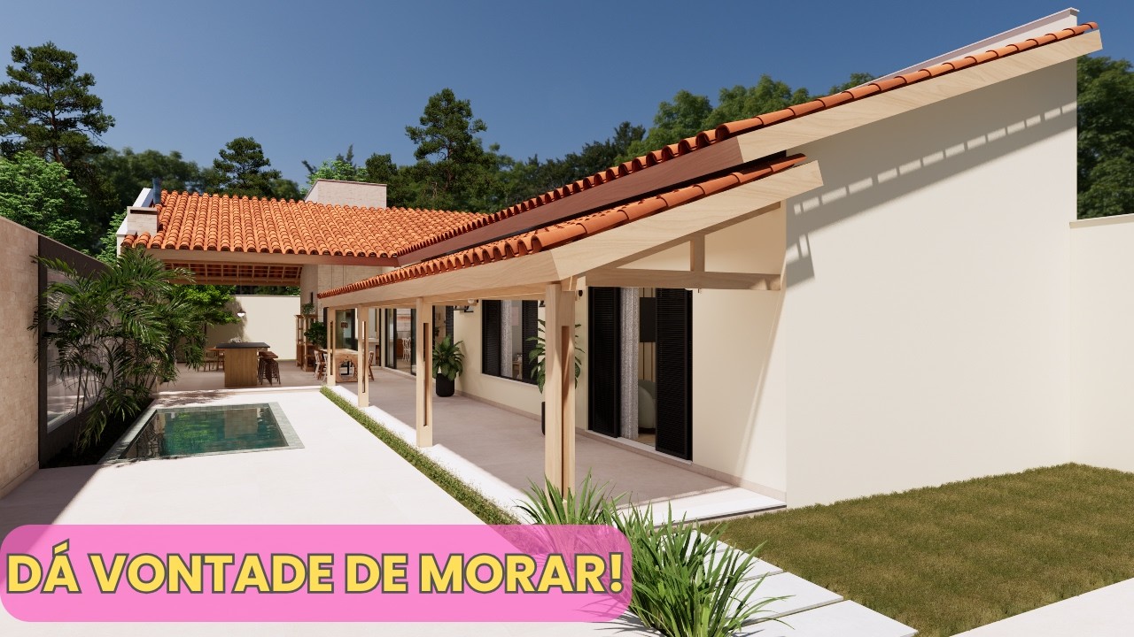 Voc&ecirc; n&atilde;o vai querer sair dessa casa! Tour pela CASA em L dos Sonhos | 231m&sup2;  .C&oacute;d343B