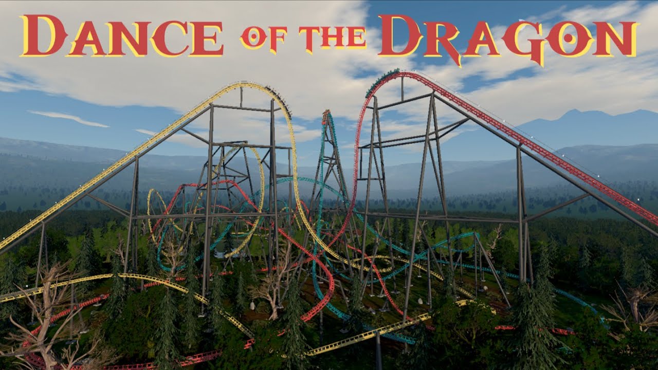 Dance of the Dragon | Intamin Triple Dueling Hyper Coaster | NoLimits2 FVD++