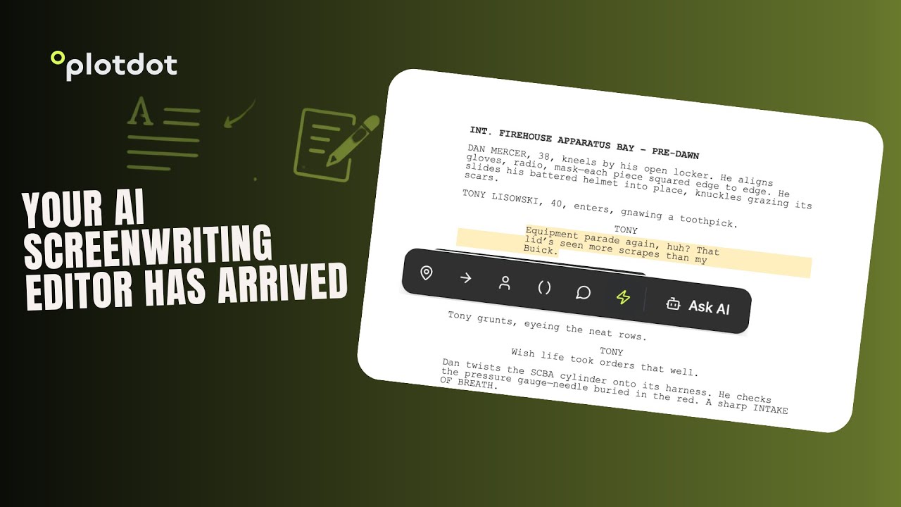 Your AI Screenwriting Editor Has Arrived