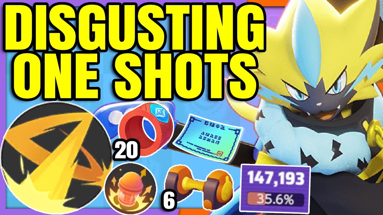 This Max Attack Damage WILD CHARGE ZERAORA BUILD should be Illegal | Pokemon Unite