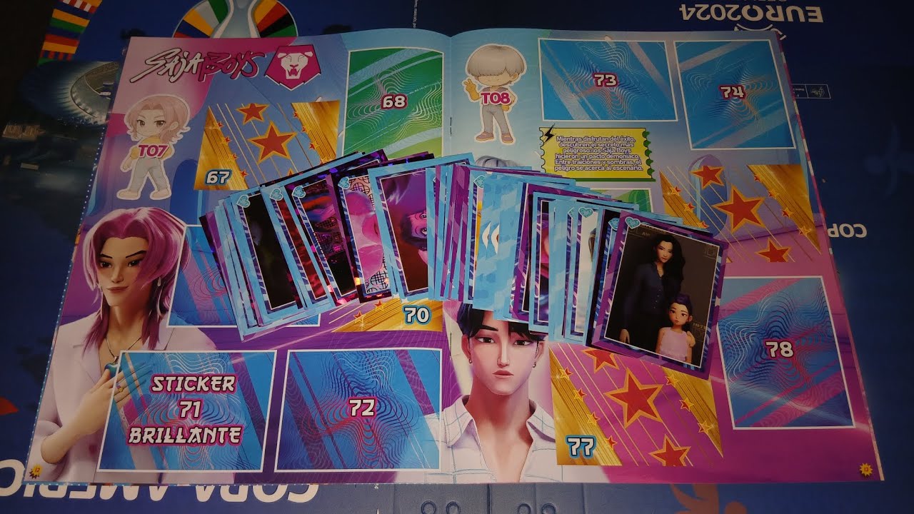 PEGANDO FIGURAS DEL ALBUM DE LAS GUERRERAS K-POP DE WOOW STICKERS!