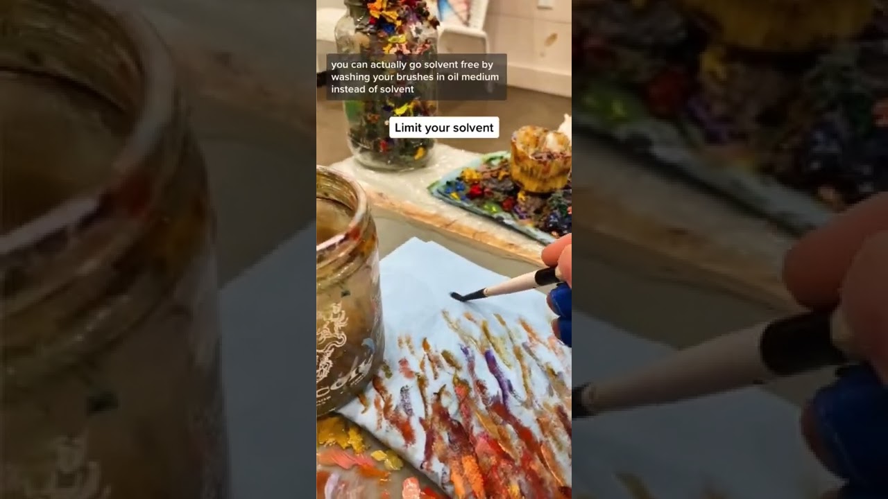 БЫСТРЫЙ 🎨 СОВЕТ || Как безопасно рисовать маслом