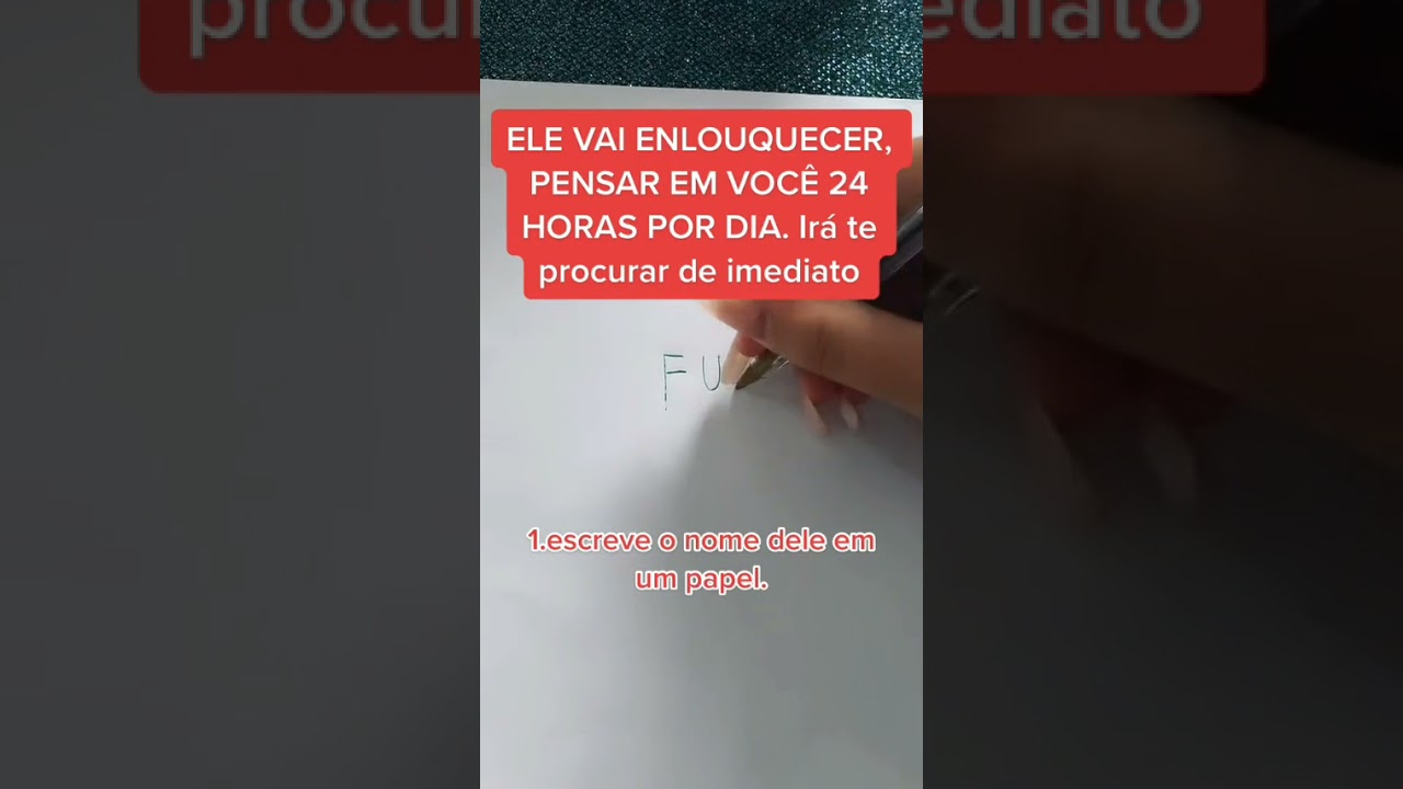 Simpatia pra ele pensar em voc&ecirc; 24 horas por dia | fort&iacute;ssima