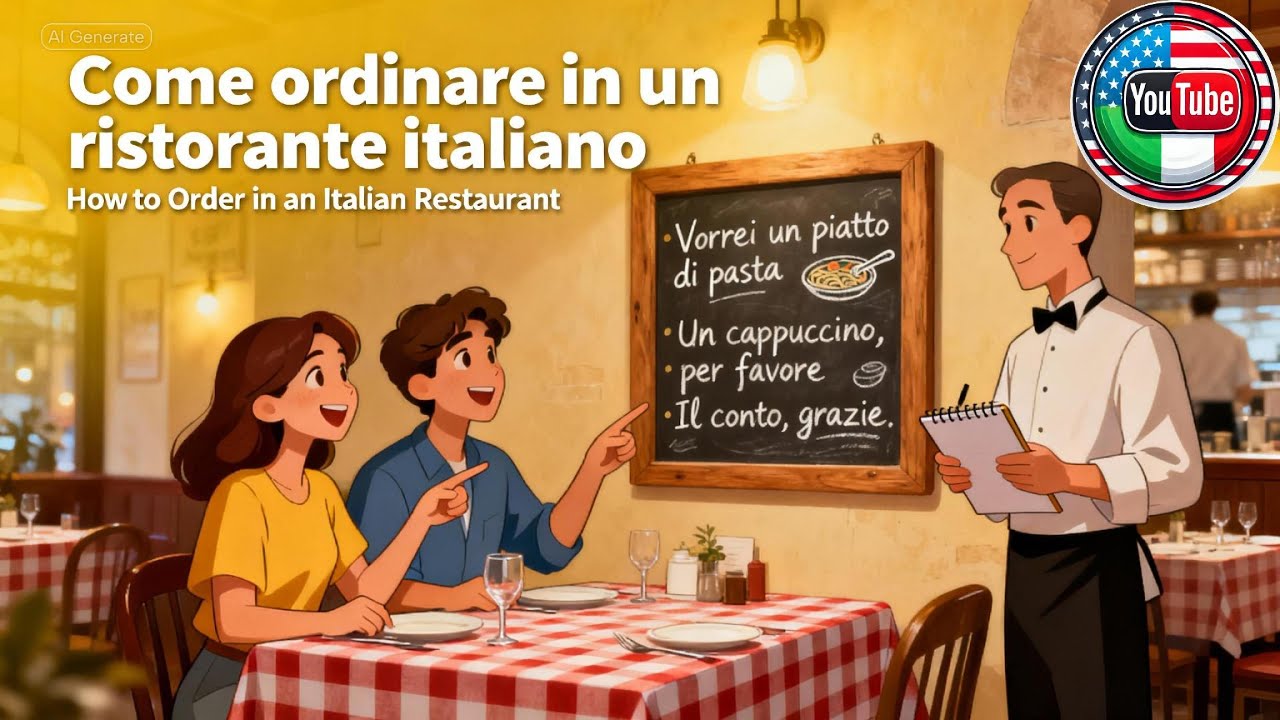 Impara l'italiano in pochi minuti: come ordinare in un ristorante italiano