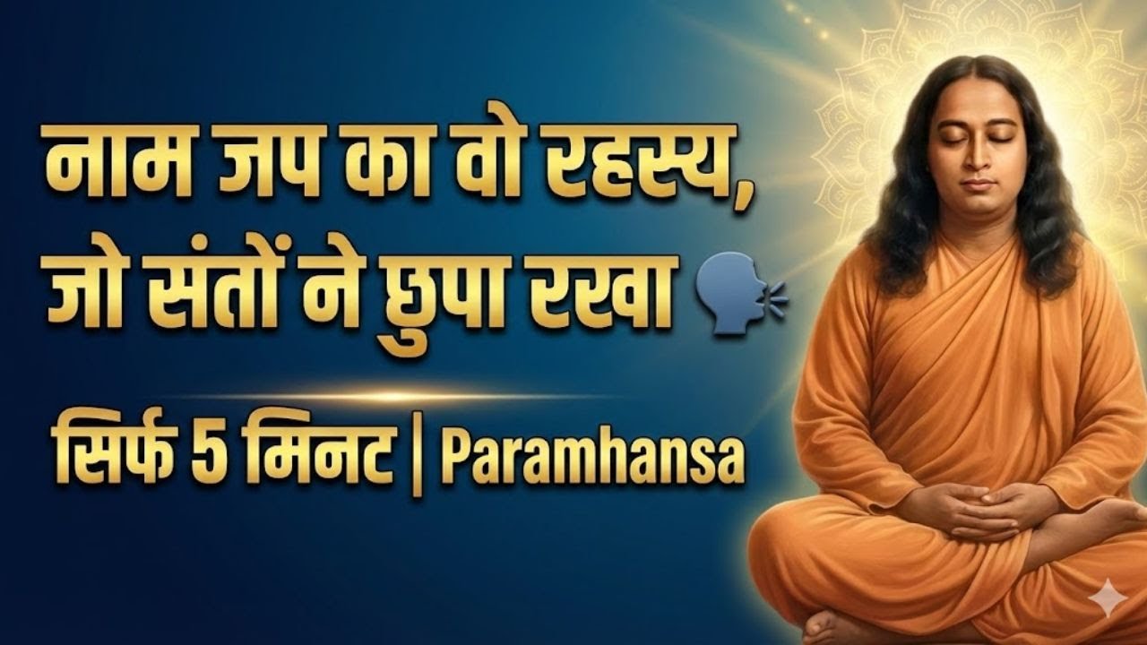 नाम जप का वो रहस्य जो संतों ने छुपा रखा 🗣️ सिर्फ 5 मिनट | Paramhansa