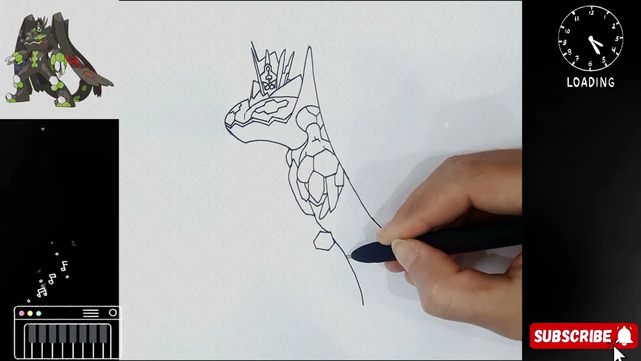 How to draw POKEMON Zygarde step by step