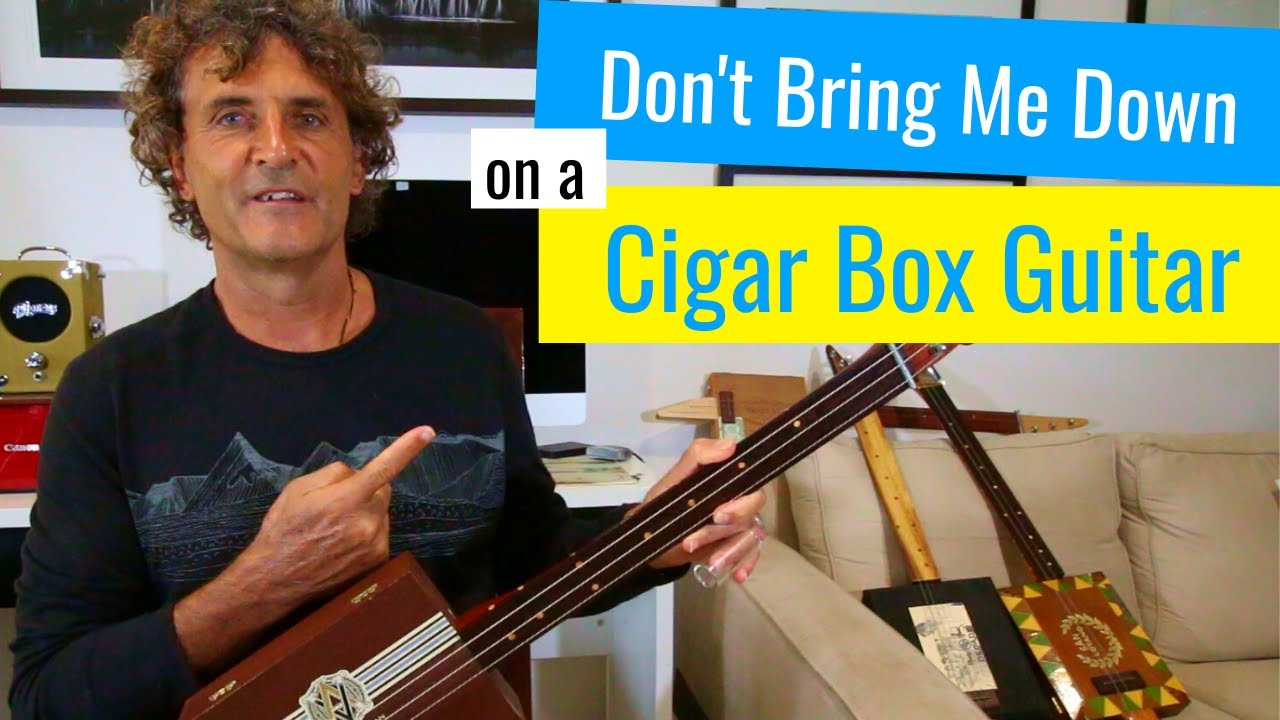 Don't Bring Me Down by E.L.O. on a 3 string cigar box guitar