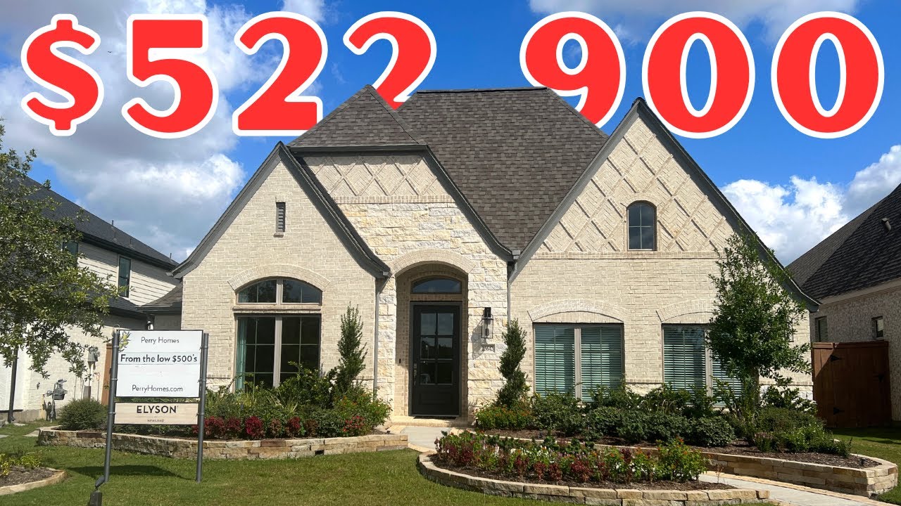 STUNNING LUXURY PERRY HOMES IN KATY TEXAS | ELYSON | SUBURB OF HOUSTON TEXAS | MODERN HOME TOUR