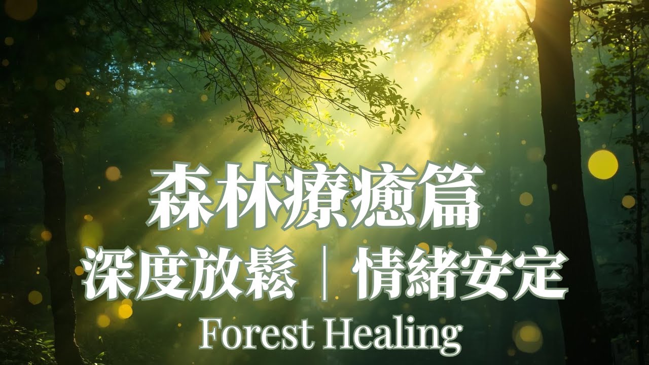 森林療癒篇｜深度放鬆 × 情緒安定 × 自律神經修復｜靜心冥想・自然能量Forest Healing Journey｜Deep Relaxation & Emotional Ease｜Calming