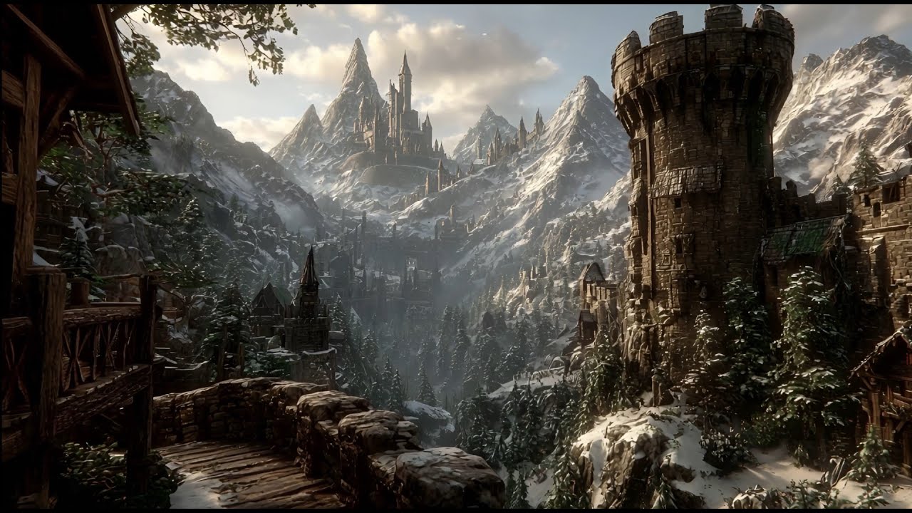 Echoes of Winter: Celtic Medieval Dreams in Frost and Stone