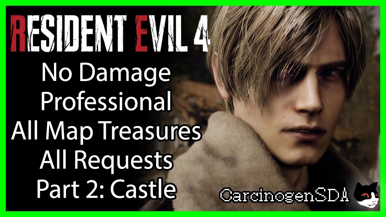 [Part 2, Castle] Resident Evil 4 Remake (PC) - No Damage Professional, All Treasures, All Requests