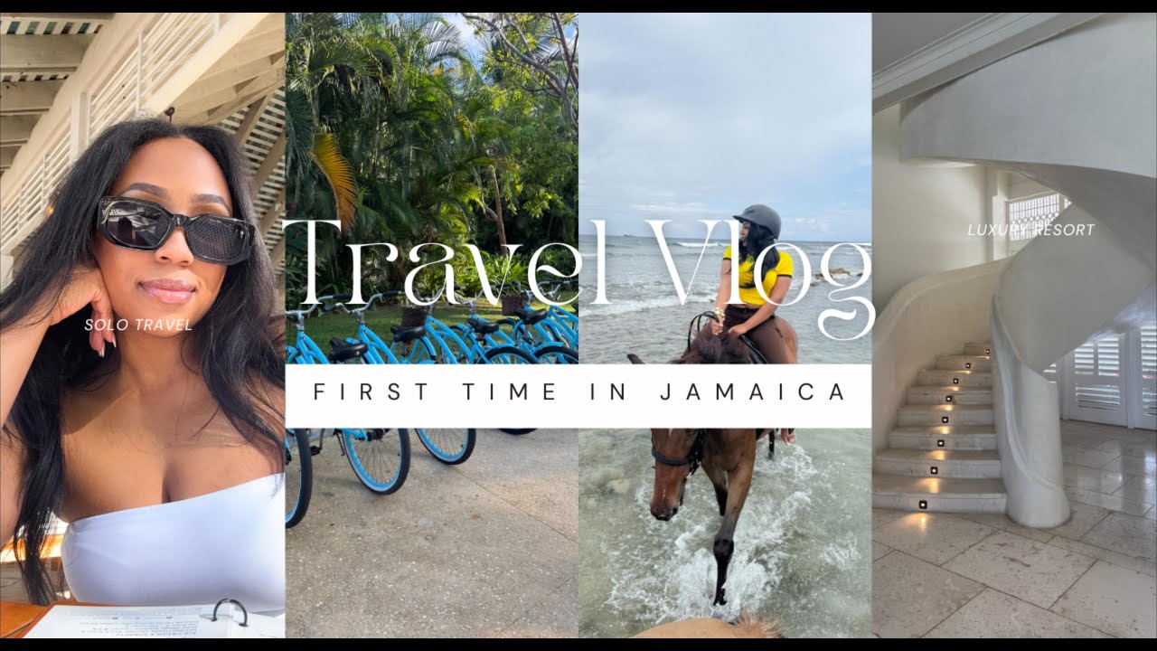 SOLO TRAVEL VLOG | FIRST TIME IN JAMAICA + NEW TO YOUTUBE + HALFMOON LUXURY RESORT TOUR | JAMIE D