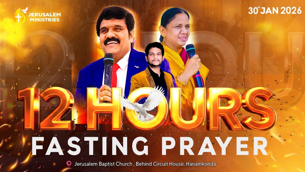 🔴12 HOURS FASTING PRAYER || BISHOP DR.D.ISAAC || BRO.CHARLES BENNY || SIS NIRMALA ISAAC ||30-01-2026
