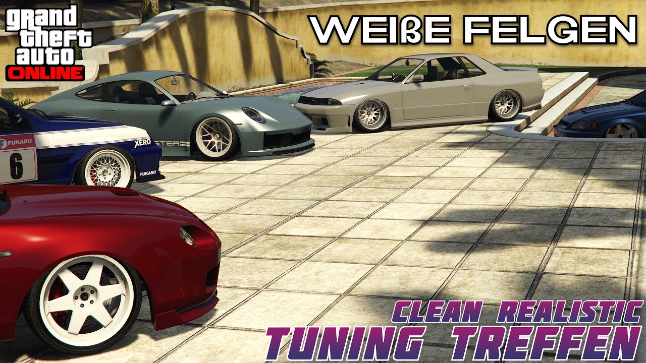 🔴GTA 5 Online | Tuning Treffen | CarMeet | Motto: Weiße Felgen! | DJHippling