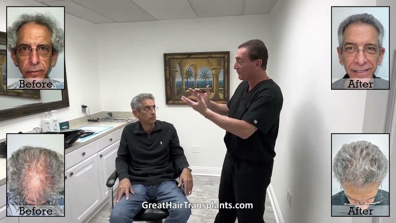 Dr  Brett Bolton, patient Ira MaxHarvest plus procedure