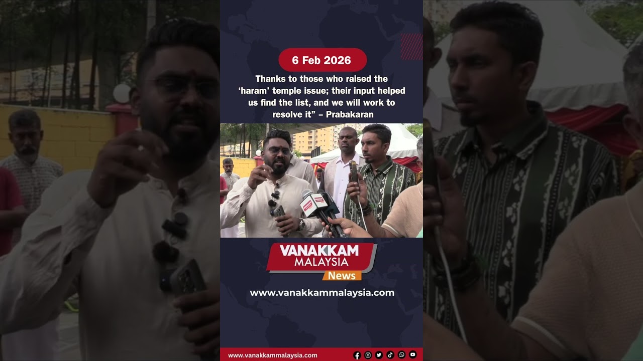 Thanks to those who raised the &lsquo;haram&rsquo; temple issue; we will act to resolve it&rdquo; &ndash; Prabakaran