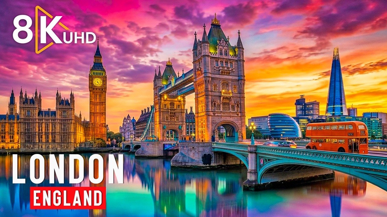 LONDON 8K 🇬🇧 | Timeless City - Big Ben, Tower Bridge & Royal Landmarks