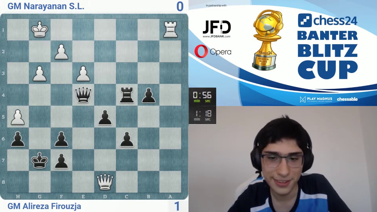Alireza Firouzja vs. Narayanan.S.L | Banter Blitz Cup
