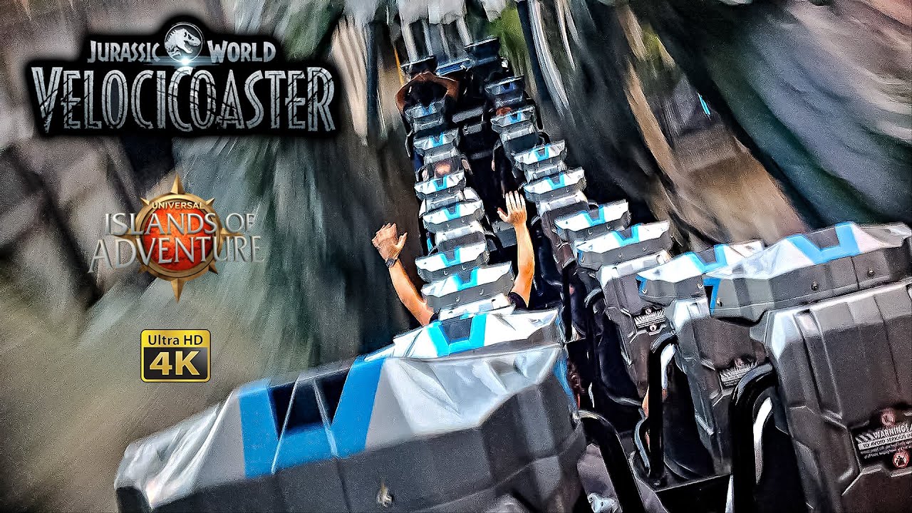 2024 Velocicoaster in the Rain Back Seat On Ride 4K POV Islands of Adventure Universal Orlando