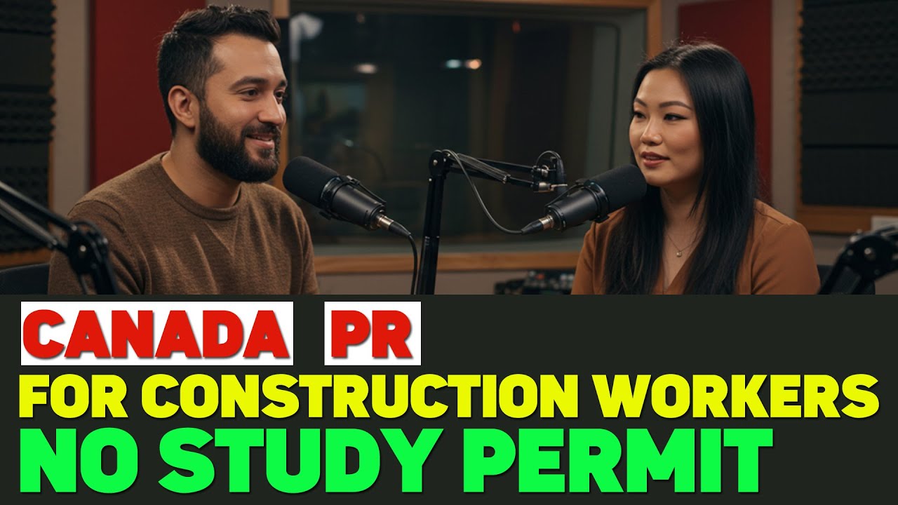Canada PR for Construction Workers, No Study Permit
