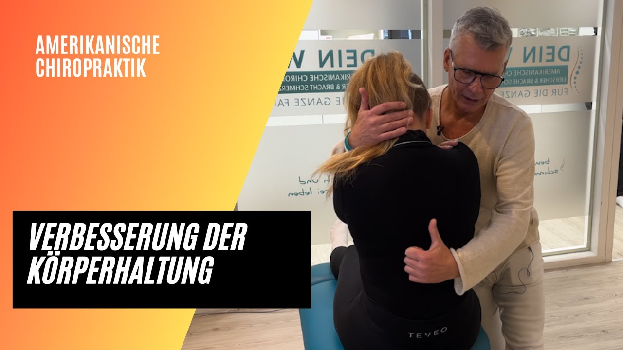 Schlechte Körperhaltung wird mit amerikanischer Chiropraktik behandelt!