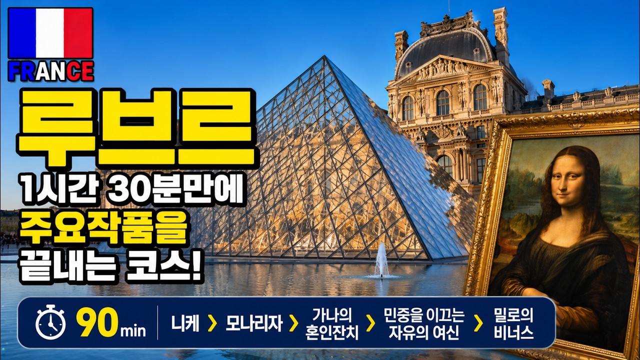 [프랑스] 파리 3대 박물관 루브르, 1시간 30분만에 주요작품을 끝내는 코스 (2/2) Musée du Louvre