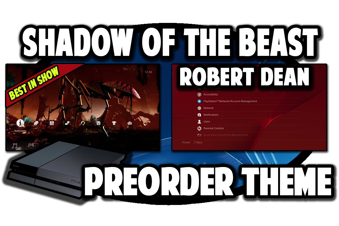 [PS4 THEMES] Shadow of the Beast Roger Dean Dynamic Theme Video in 60FPS