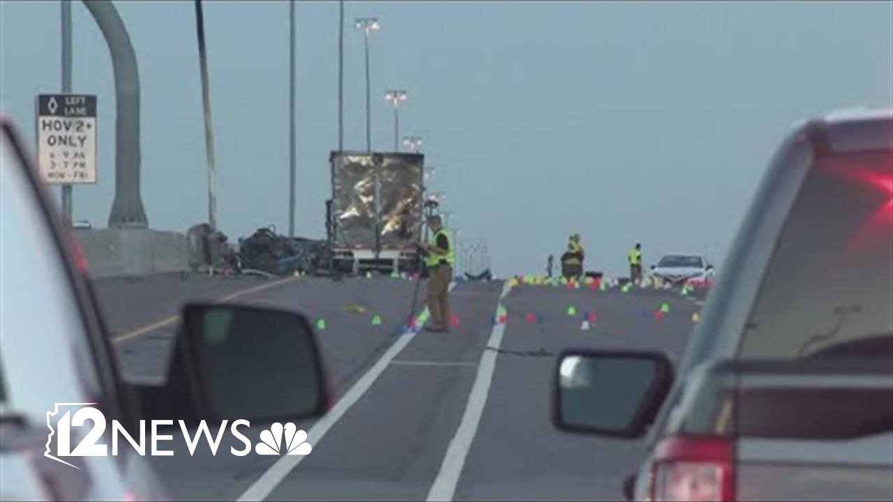 Semi-truck driver killed in severe crash on I-10 in Goodyear