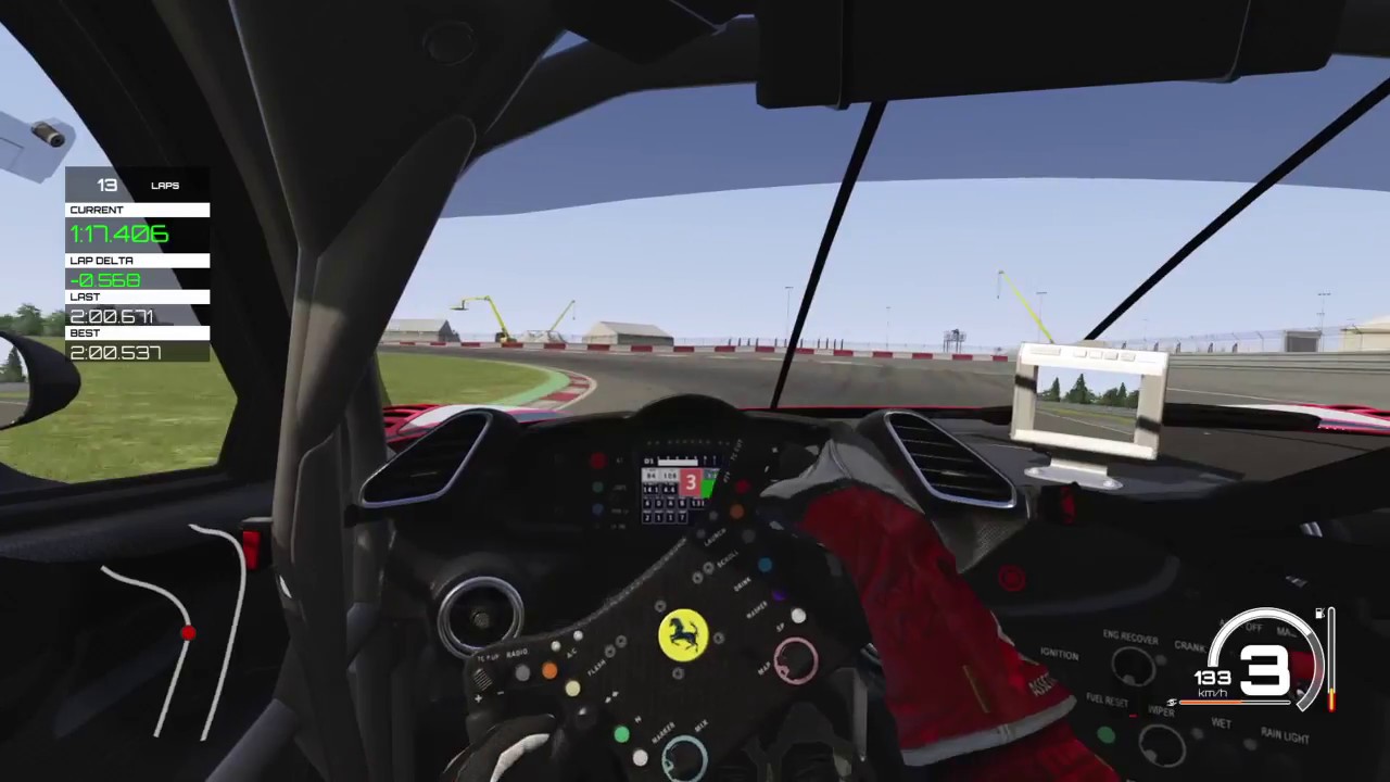 Assetto Corsa Onboard: Ferrari 488 GT3 - Nurburgring GP Track